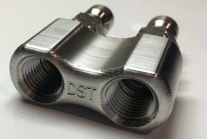 Stainless Steel DST 2 tip holder (with nipples)